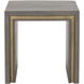 Hilbert 22 X 22 inch Grey Side Table